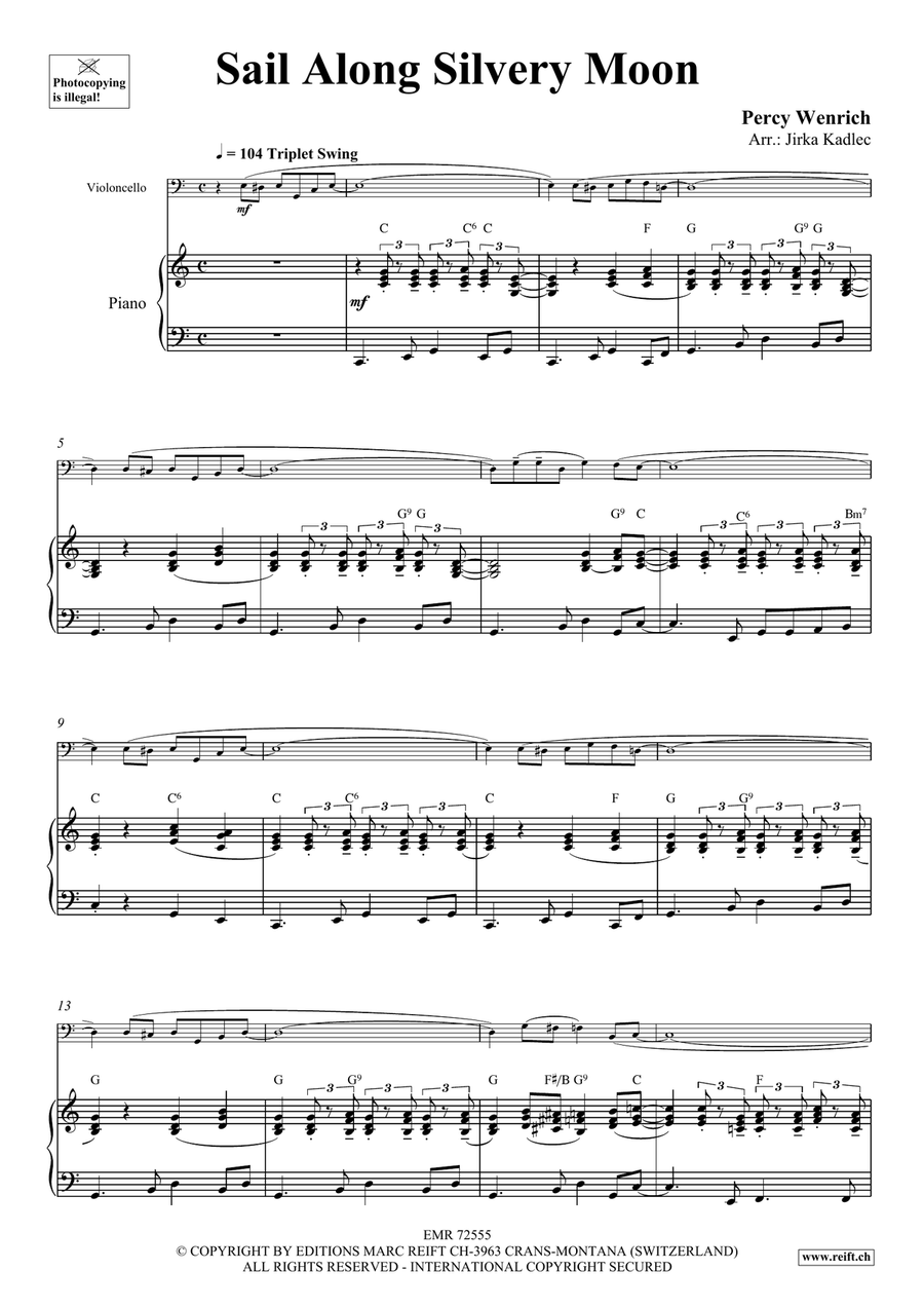 Sail Along Silvery Moon Sail Along Silvery Moon Piano Accompaniment scores gallery preview page 3