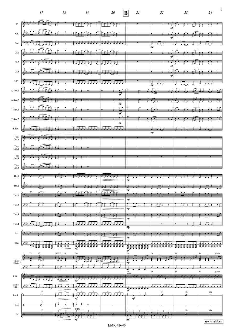 Heaven Is A Place On Earth Concert Band scores gallery preview page 6