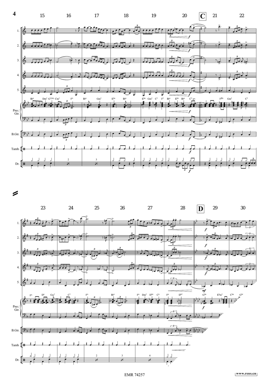 Swing Low, Sweet Chariot Swing Low, Sweet Chariot Clarinet Quintet scores gallery preview page 5