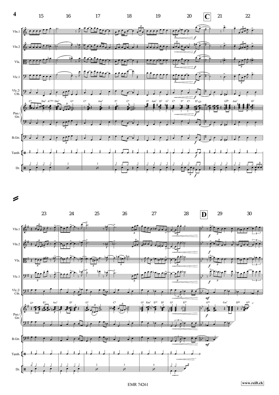 Swing Low, Sweet Chariot Swing Low, Sweet Chariot String Quintet scores gallery preview page 5