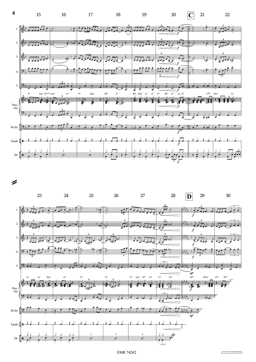 Swing Low, Sweet Chariot Swing Low, Sweet Chariot Brass Quintet scores gallery preview page 5