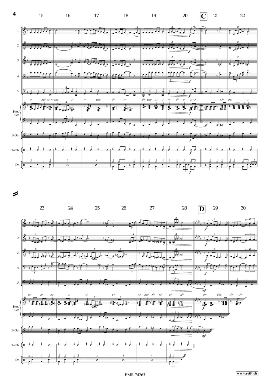 Swing Low, Sweet Chariot Swing Low, Sweet Chariot Woodwind Quintet scores gallery preview page 5