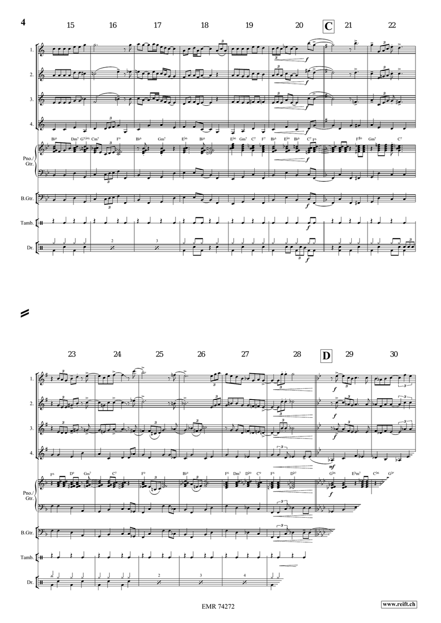 Swing Low, Sweet Chariot Swing Low, Sweet Chariot Clarinet Quartet scores gallery preview page 5