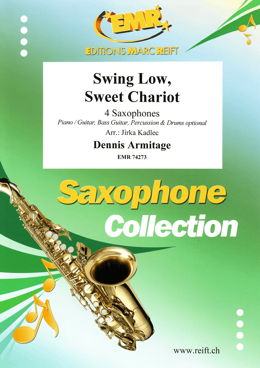 Swing Low, Sweet Chariot Swing Low, Sweet Chariot Saxophone Quartet scores gallery preview page 1