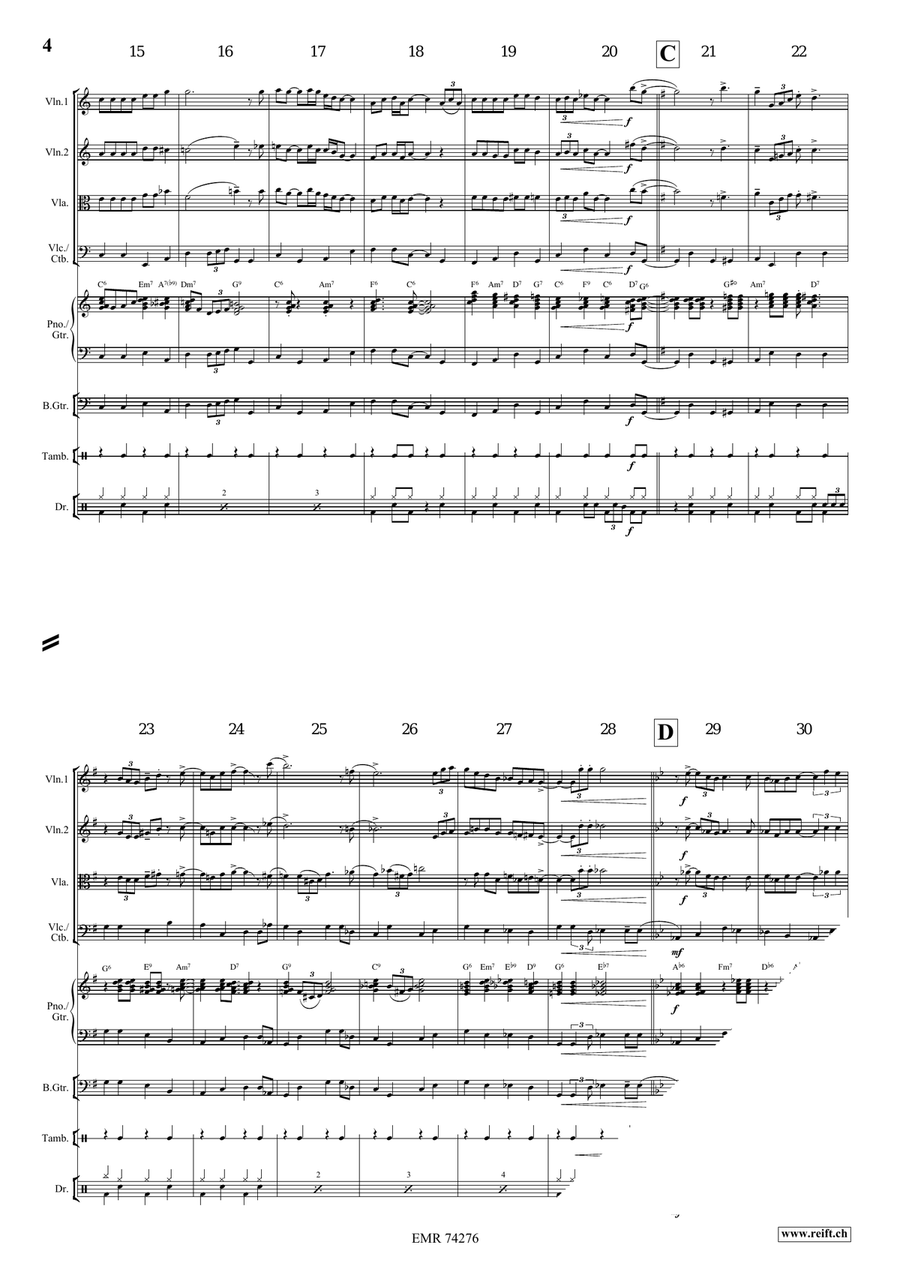 Swing Low, Sweet Chariot Swing Low, Sweet Chariot String Quartet scores gallery preview page 5