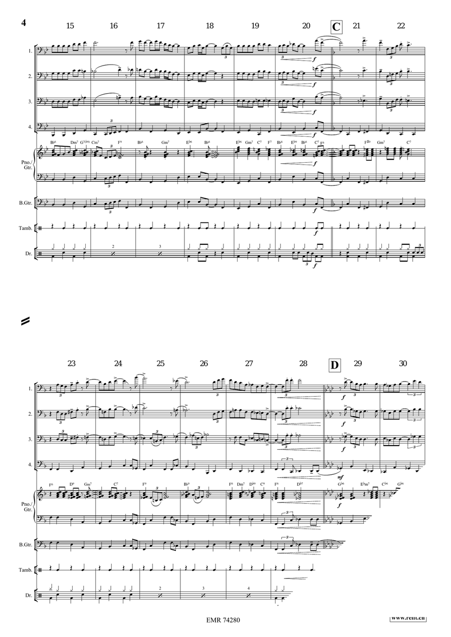 Swing Low, Sweet Chariot Swing Low, Sweet Chariot Bassoon Quartet scores gallery preview page 5
