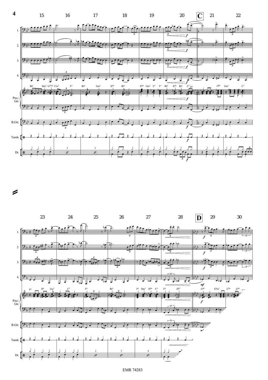 Swing Low, Sweet Chariot Swing Low, Sweet Chariot Tuba Quartet scores gallery preview page 5