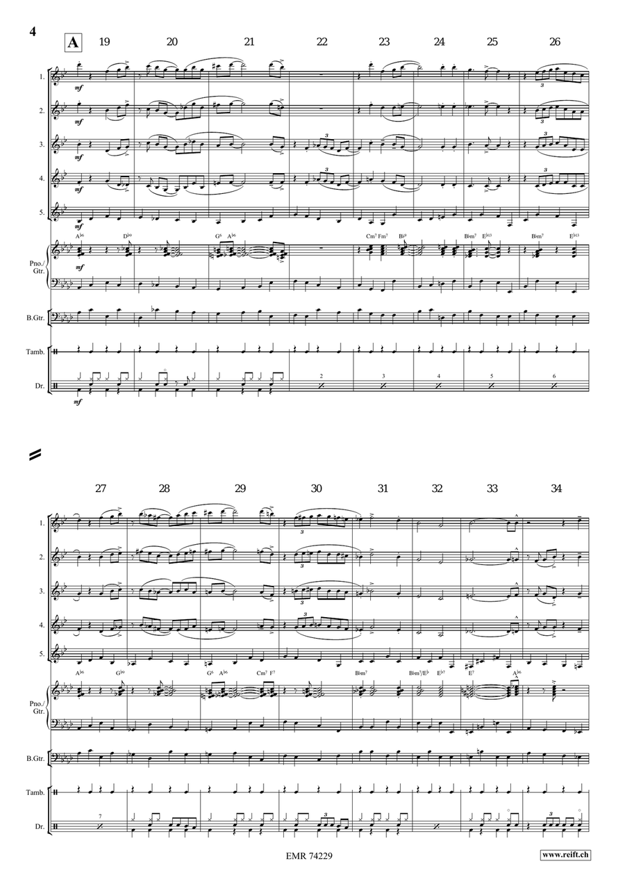 Nobody Knows The Trouble I've Seen Clarinet Quintet scores gallery preview page 5