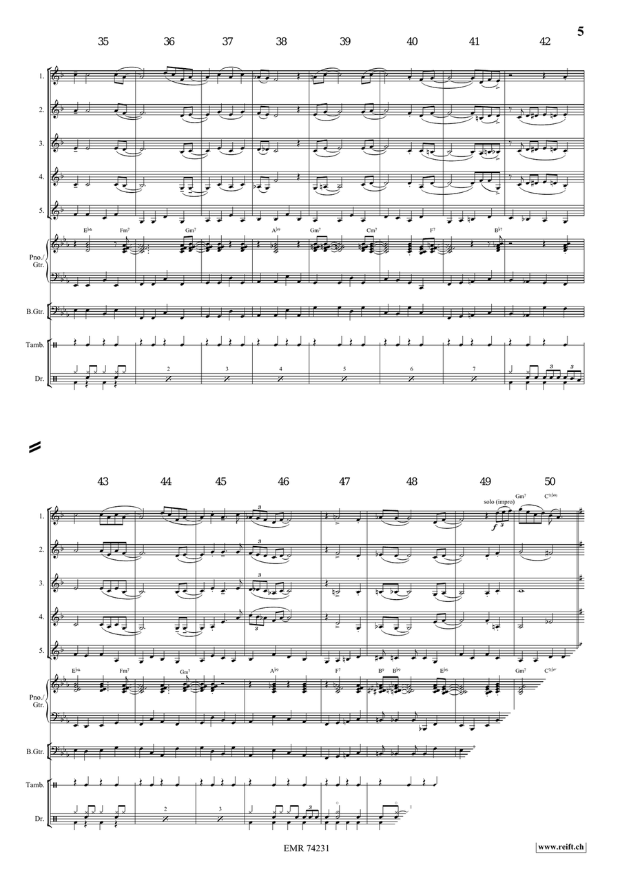 Nobody Knows The Trouble I've Seen Cornet scores gallery preview page 6