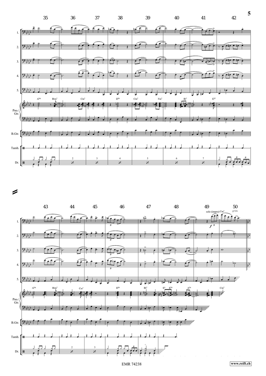 Nobody Knows The Trouble I've Seen Bassoon scores gallery preview page 6