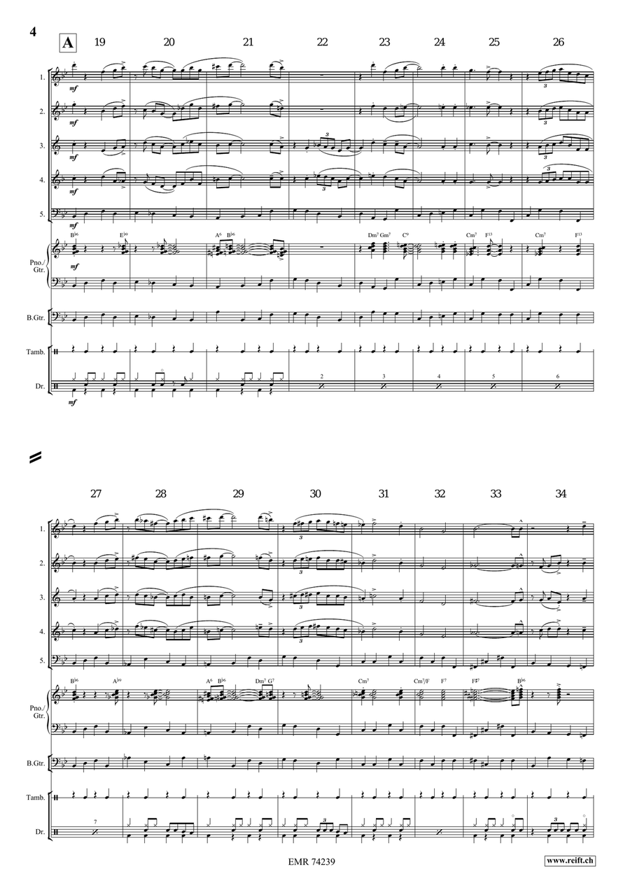 Nobody Knows The Trouble I've Seen Woodwind Quintet scores gallery preview page 5