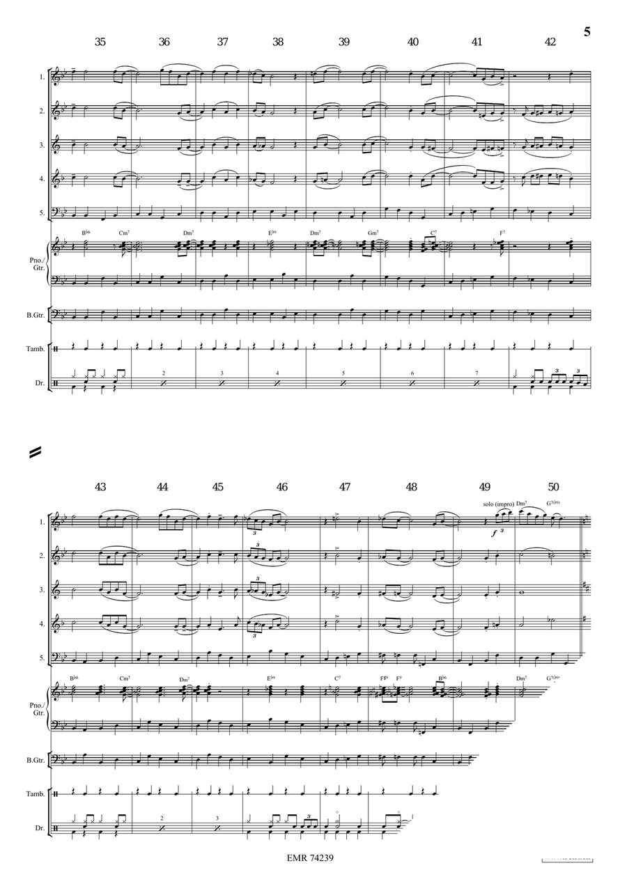 Nobody Knows The Trouble I've Seen Woodwind Quintet scores gallery preview page 6