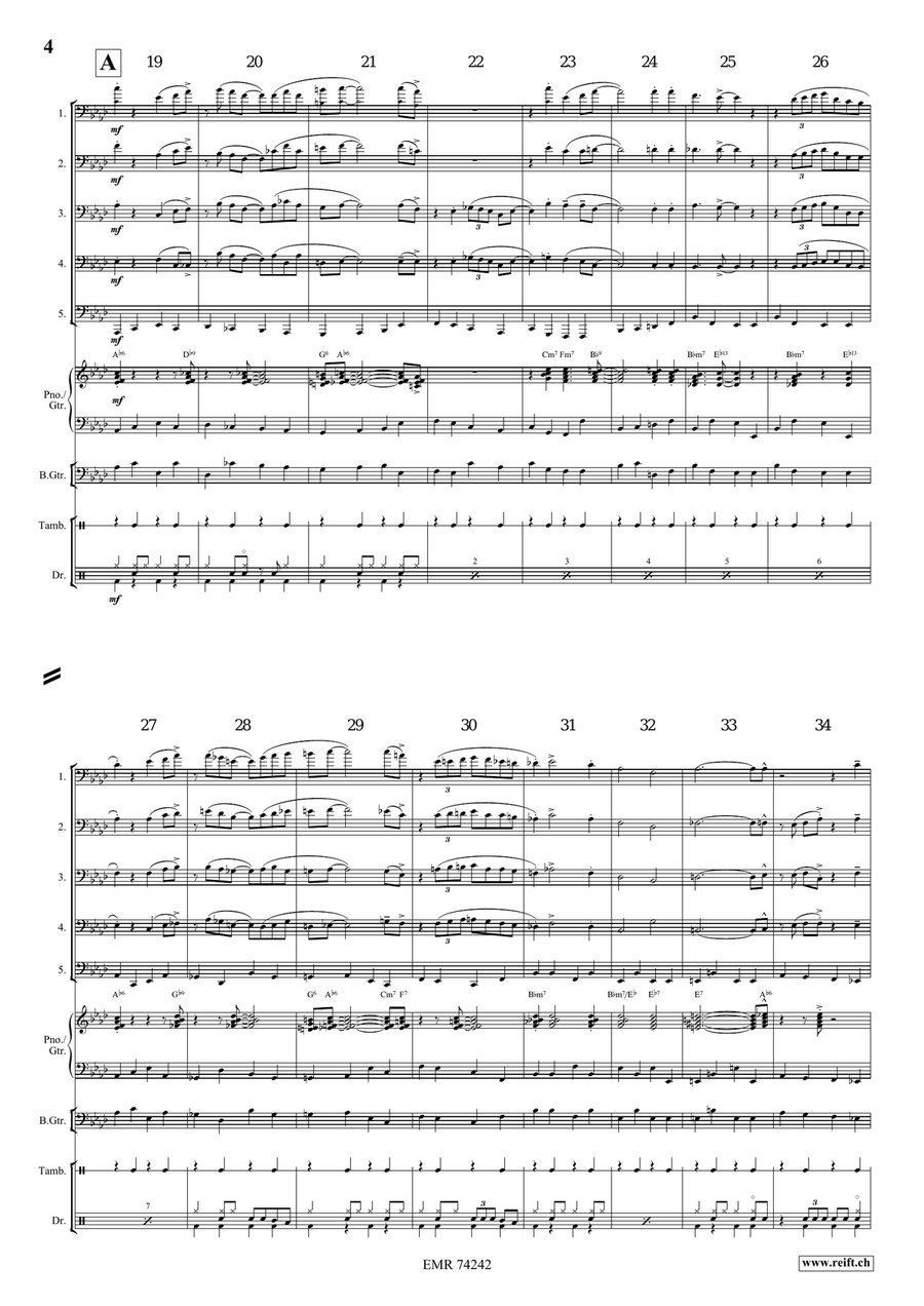 Nobody Knows The Trouble I've Seen Tuba scores gallery preview page 5