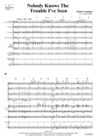 Nobody Knows The Trouble I've Seen Trombone Quartet scores gallery preview page 4