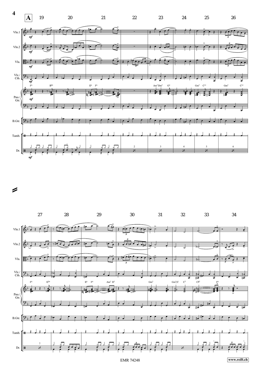 Nobody Knows The Trouble I've Seen String Quartet scores gallery preview page 5