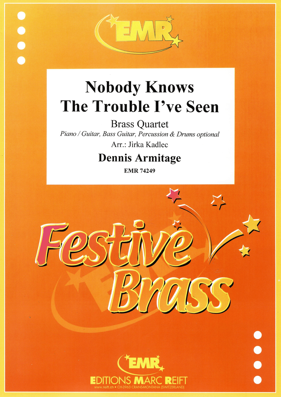 Nobody Knows The Trouble I've Seen Brass Quartet scores gallery preview page 1