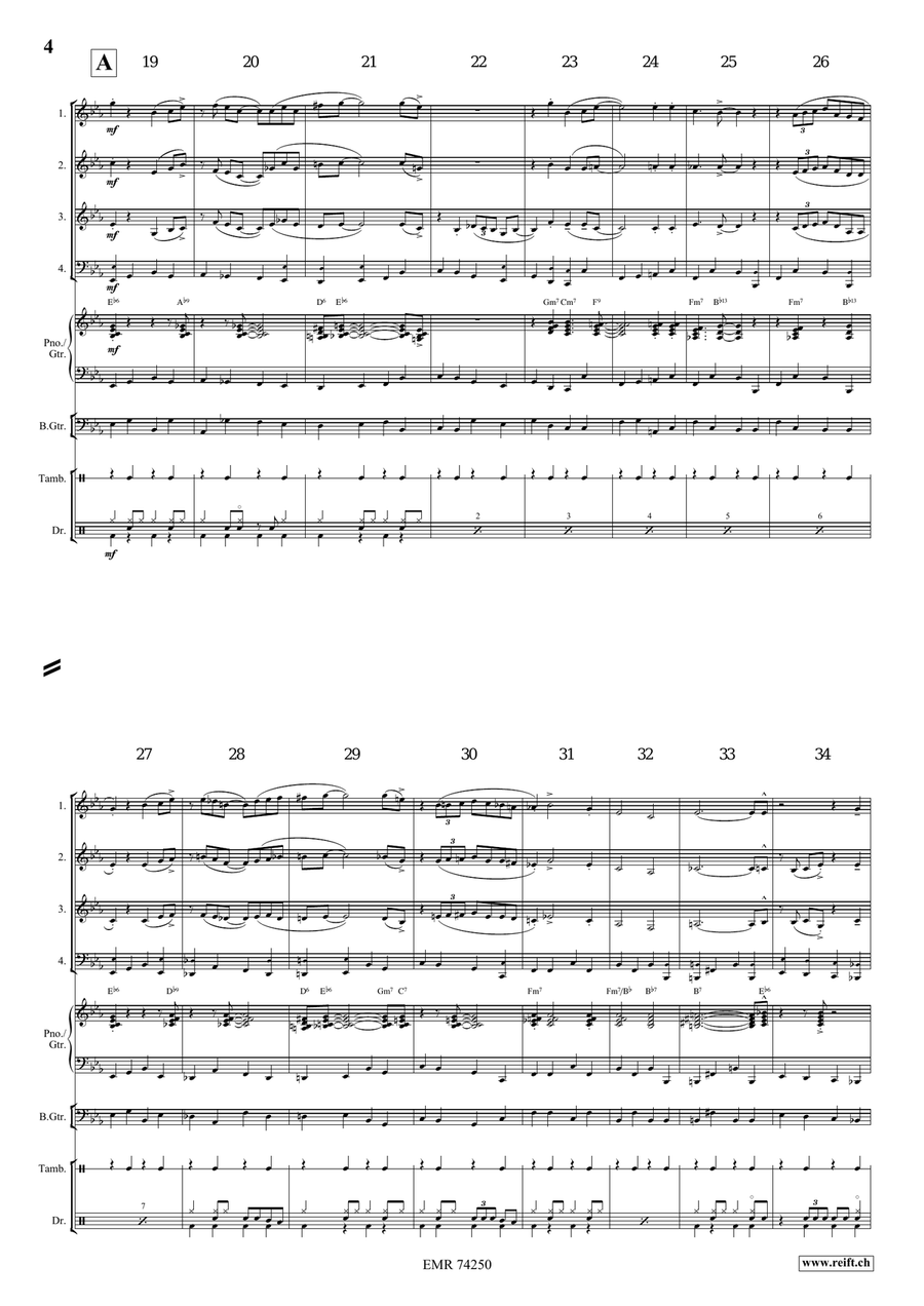 Nobody Knows The Trouble I've Seen Woodwind Quartet scores gallery preview page 5