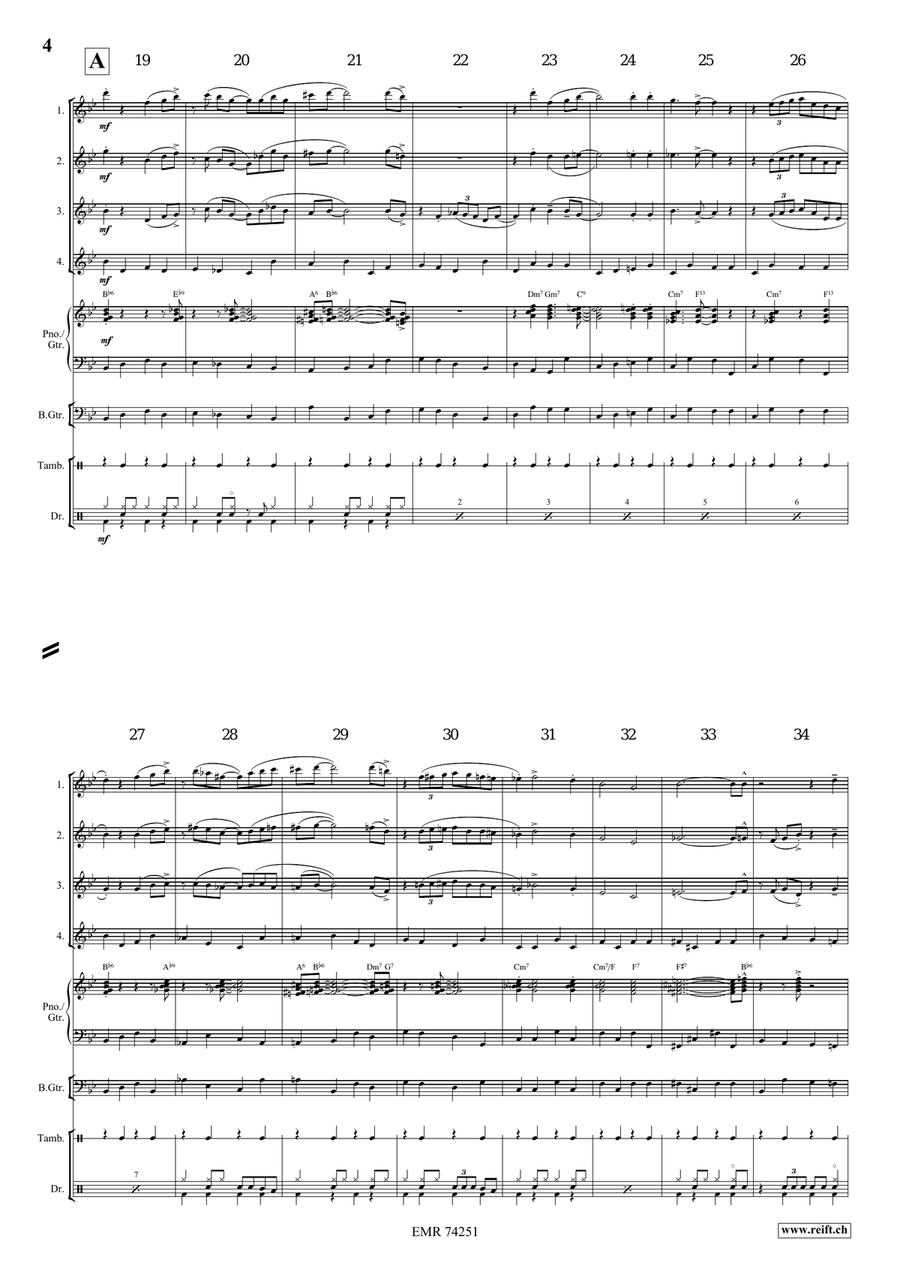 Nobody Knows The Trouble I've Seen Flute Quartet scores gallery preview page 5