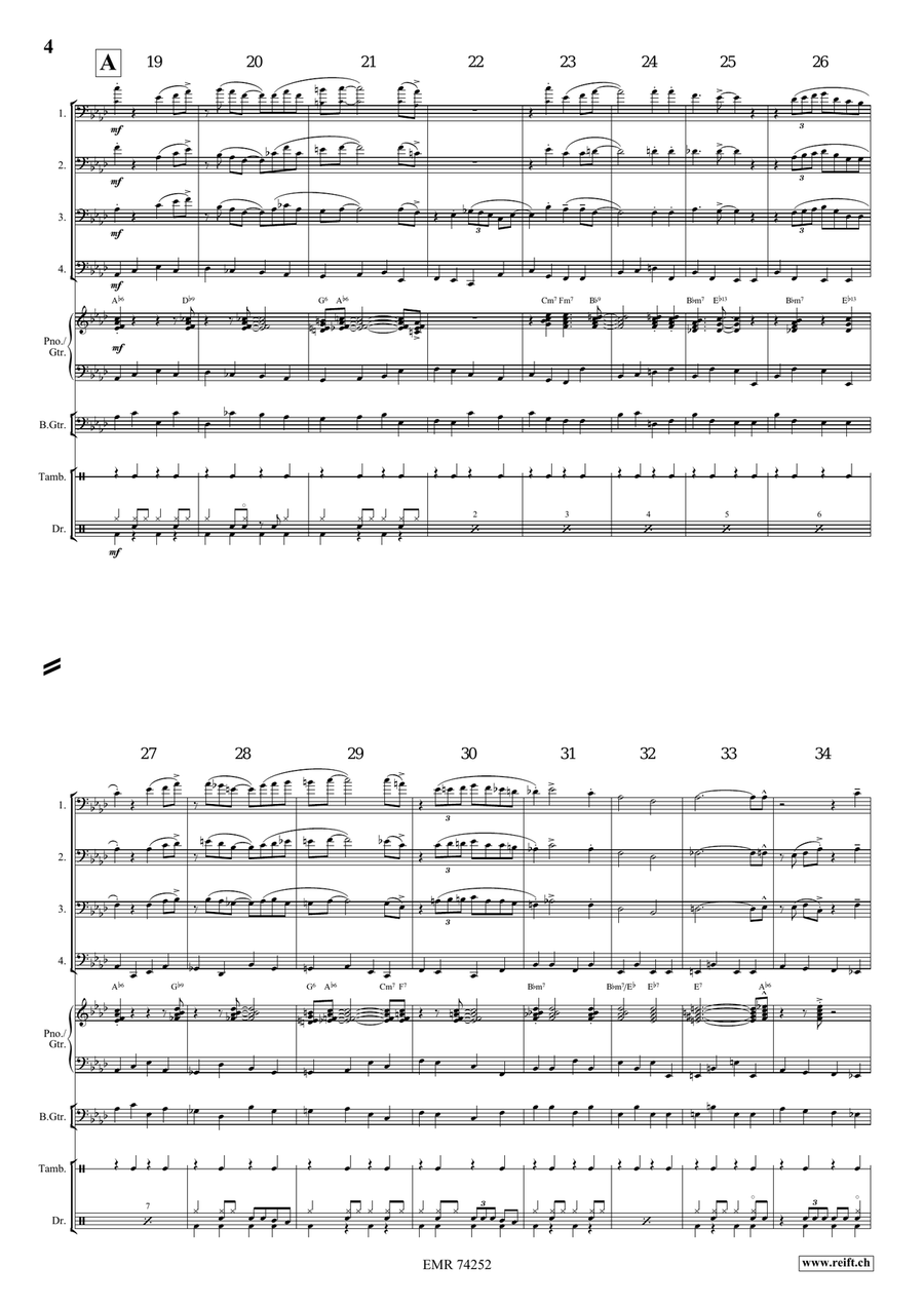 Nobody Knows The Trouble I've Seen Bassoon Quartet scores gallery preview page 5