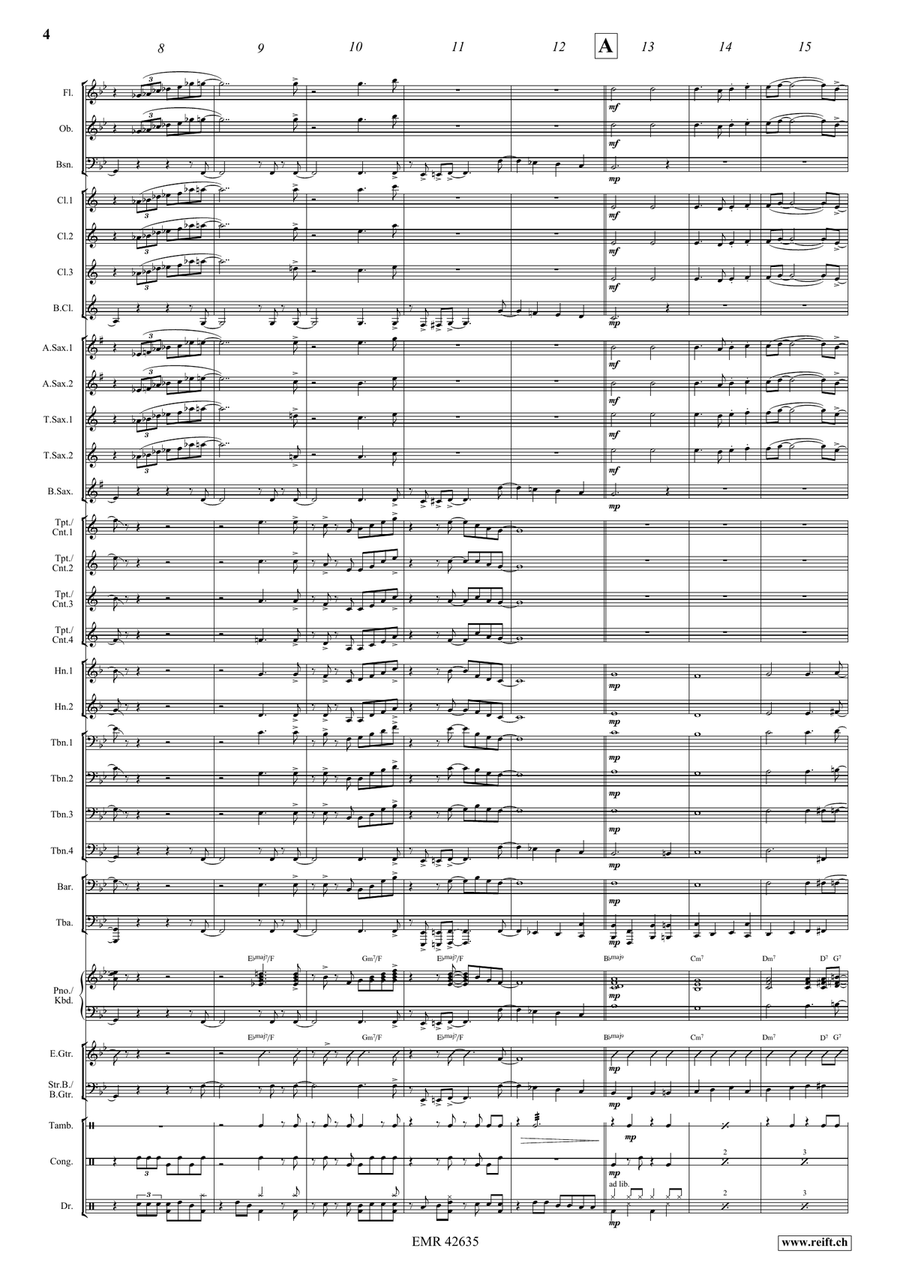 Shall We Gather At The River Concert Band scores gallery preview page 5
