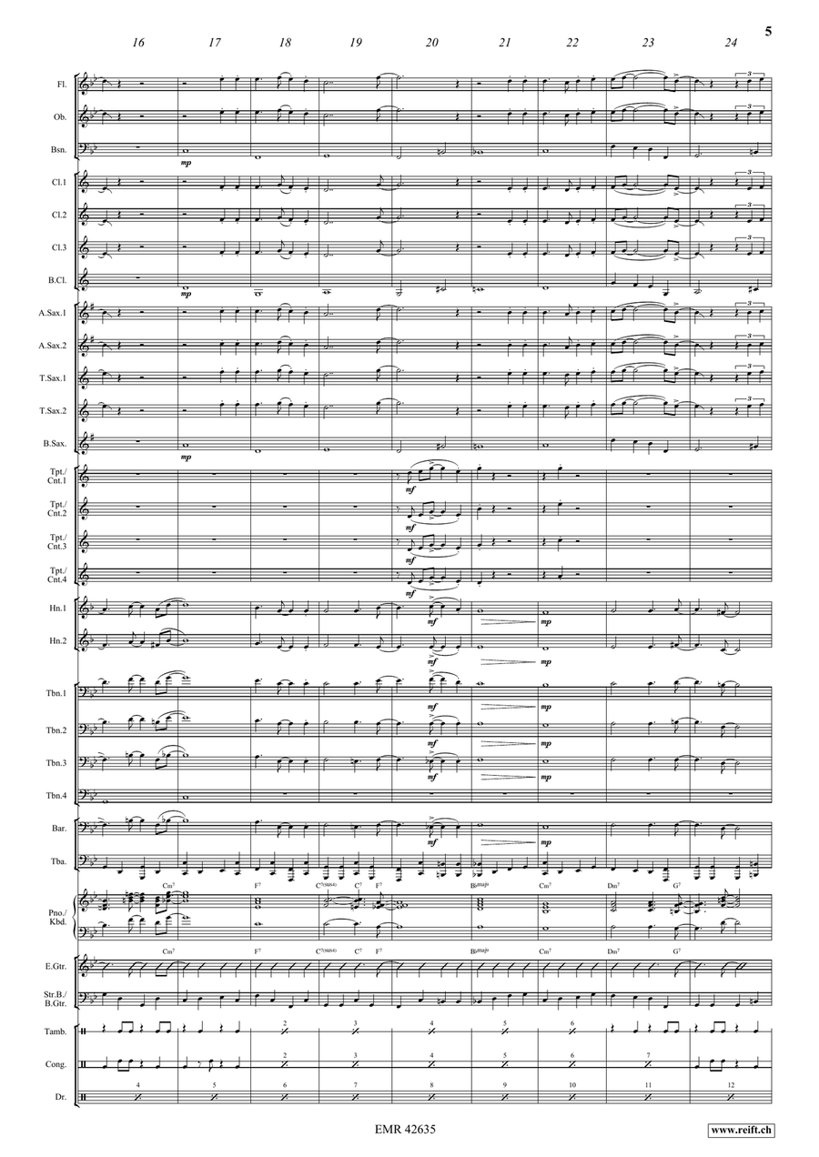 Shall We Gather At The River Concert Band scores gallery preview page 6