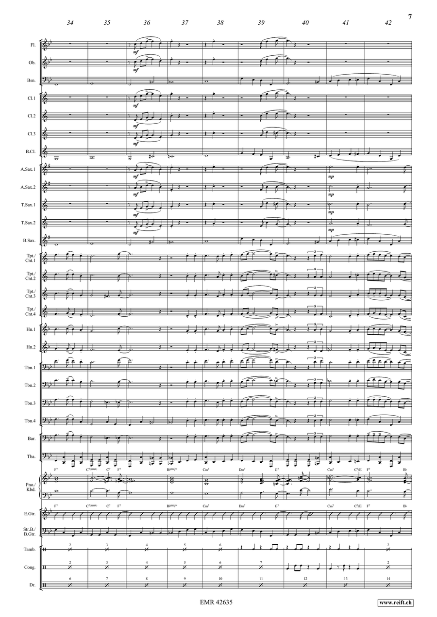 Shall We Gather At The River Concert Band scores gallery preview page 8