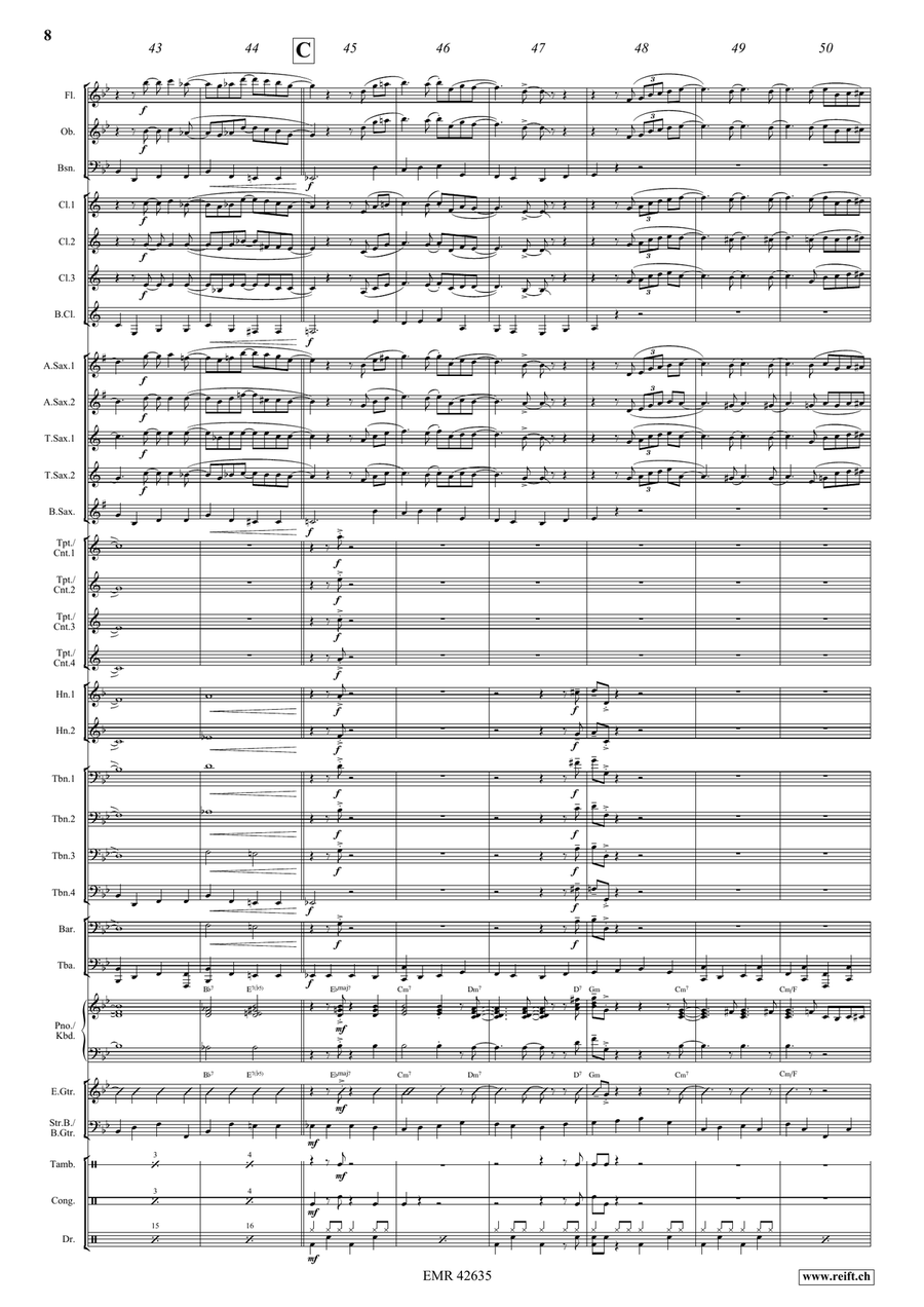Shall We Gather At The River Concert Band scores gallery preview page 9