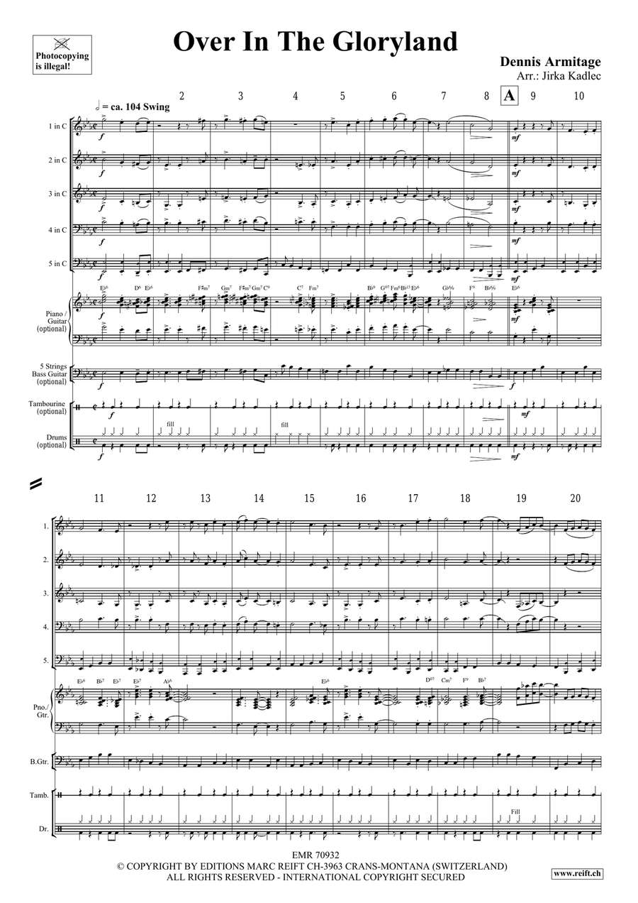 Over In The Gloryland Over In The Gloryland Score scores gallery preview page 4