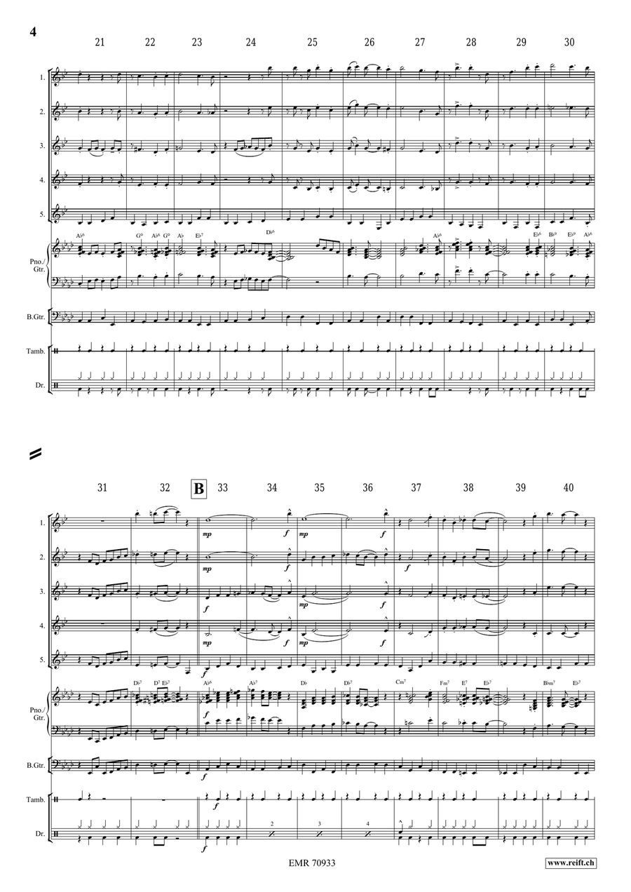 Over In The Gloryland Over In The Gloryland Clarinet Quintet scores gallery preview page 5