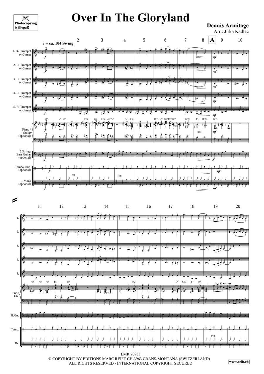 Over In The Gloryland Over In The Gloryland Cornet scores gallery preview page 4