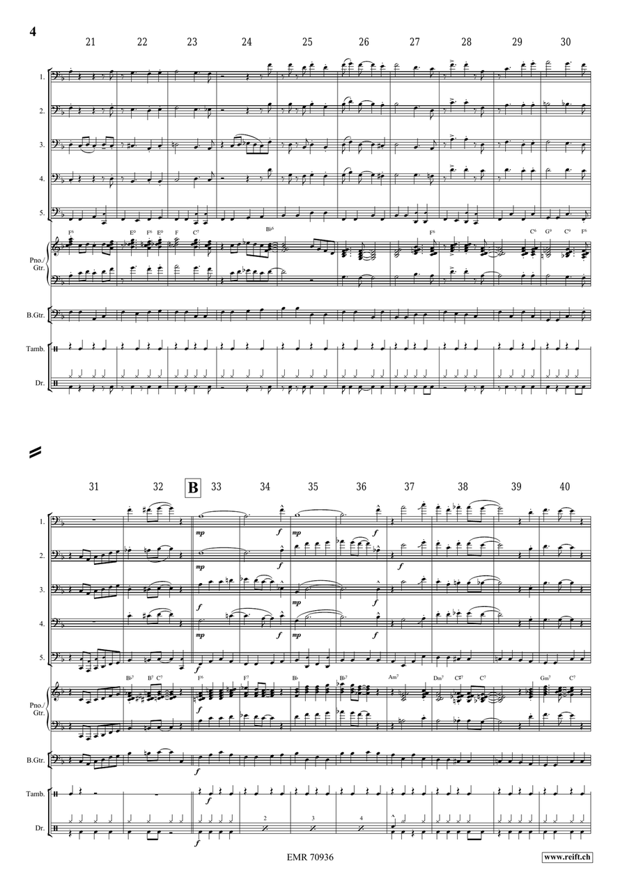 Over In The Gloryland Over In The Gloryland Trombone scores gallery preview page 5