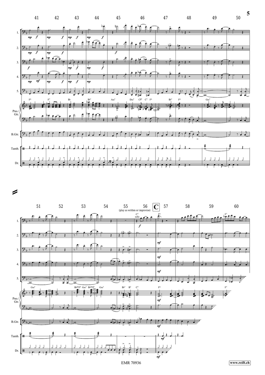 Over In The Gloryland Over In The Gloryland Trombone scores gallery preview page 6