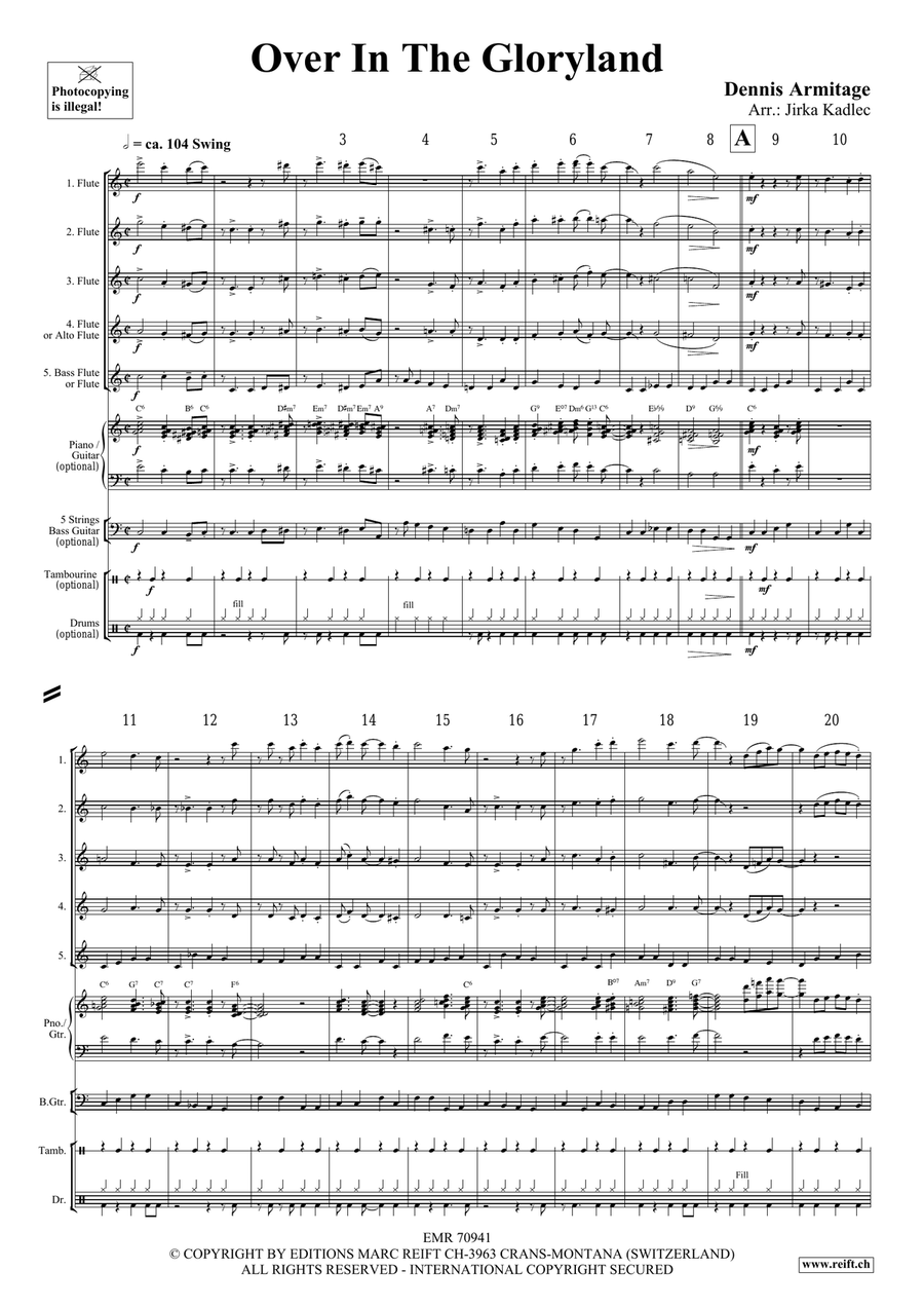 Over In The Gloryland Over In The Gloryland Flute scores gallery preview page 4