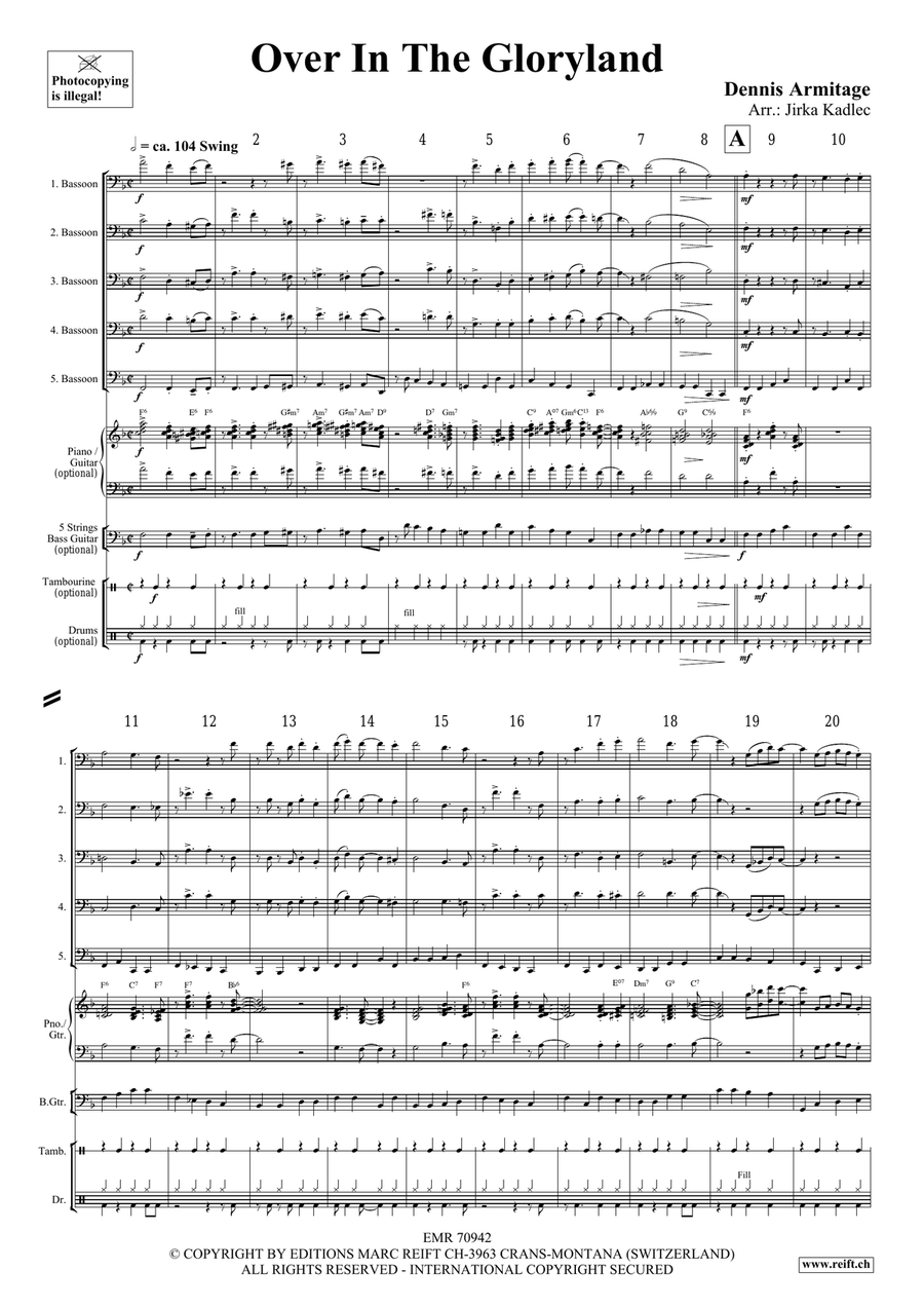 Over In The Gloryland Over In The Gloryland Bassoon scores gallery preview page 4