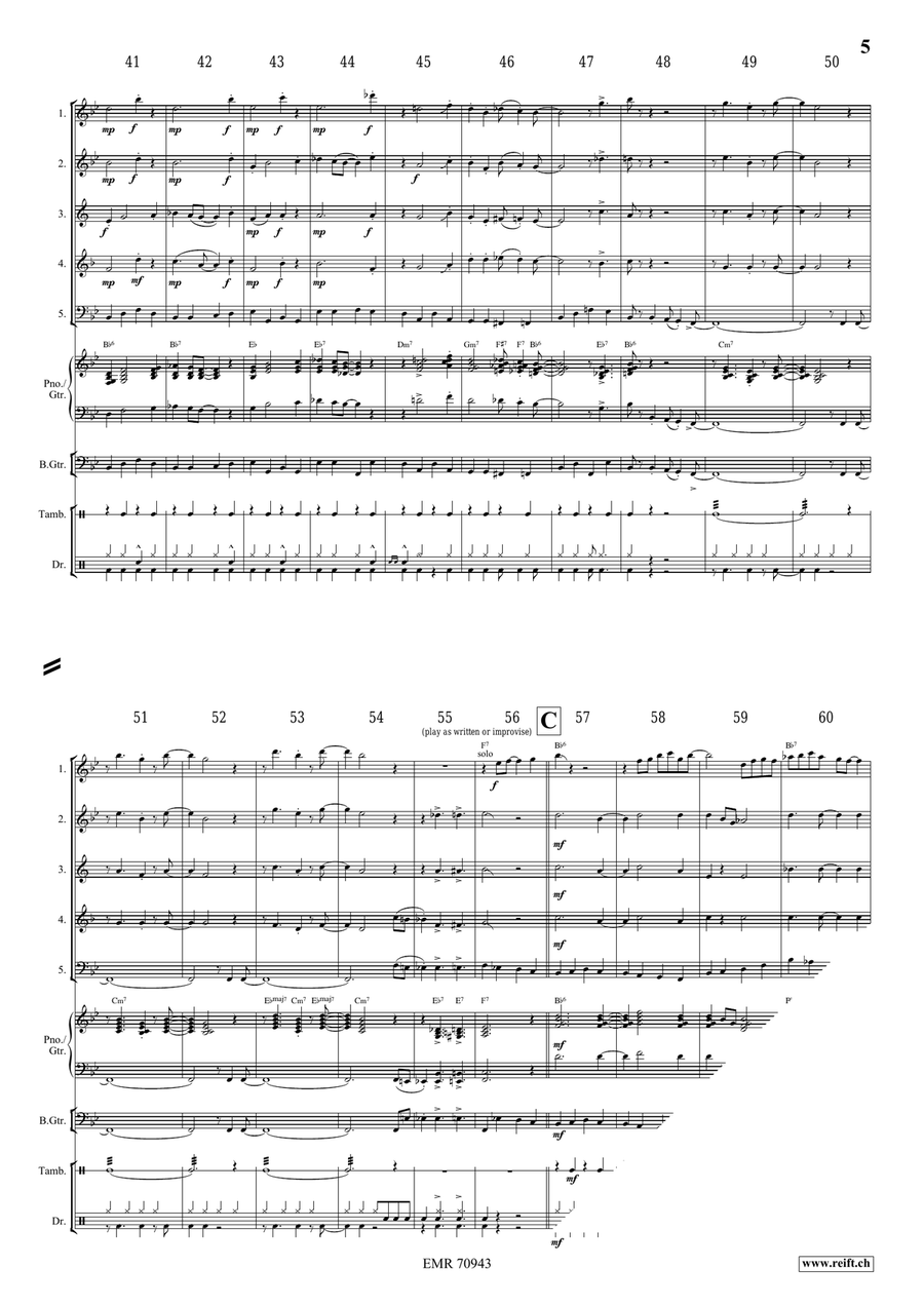 Over In The Gloryland Over In The Gloryland Woodwind Quintet scores gallery preview page 6