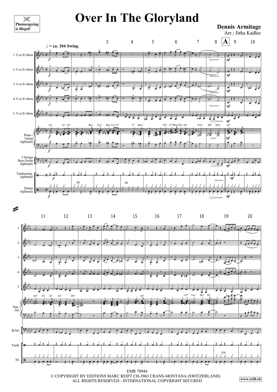 Over In The Gloryland Over In The Gloryland Horn scores gallery preview page 4