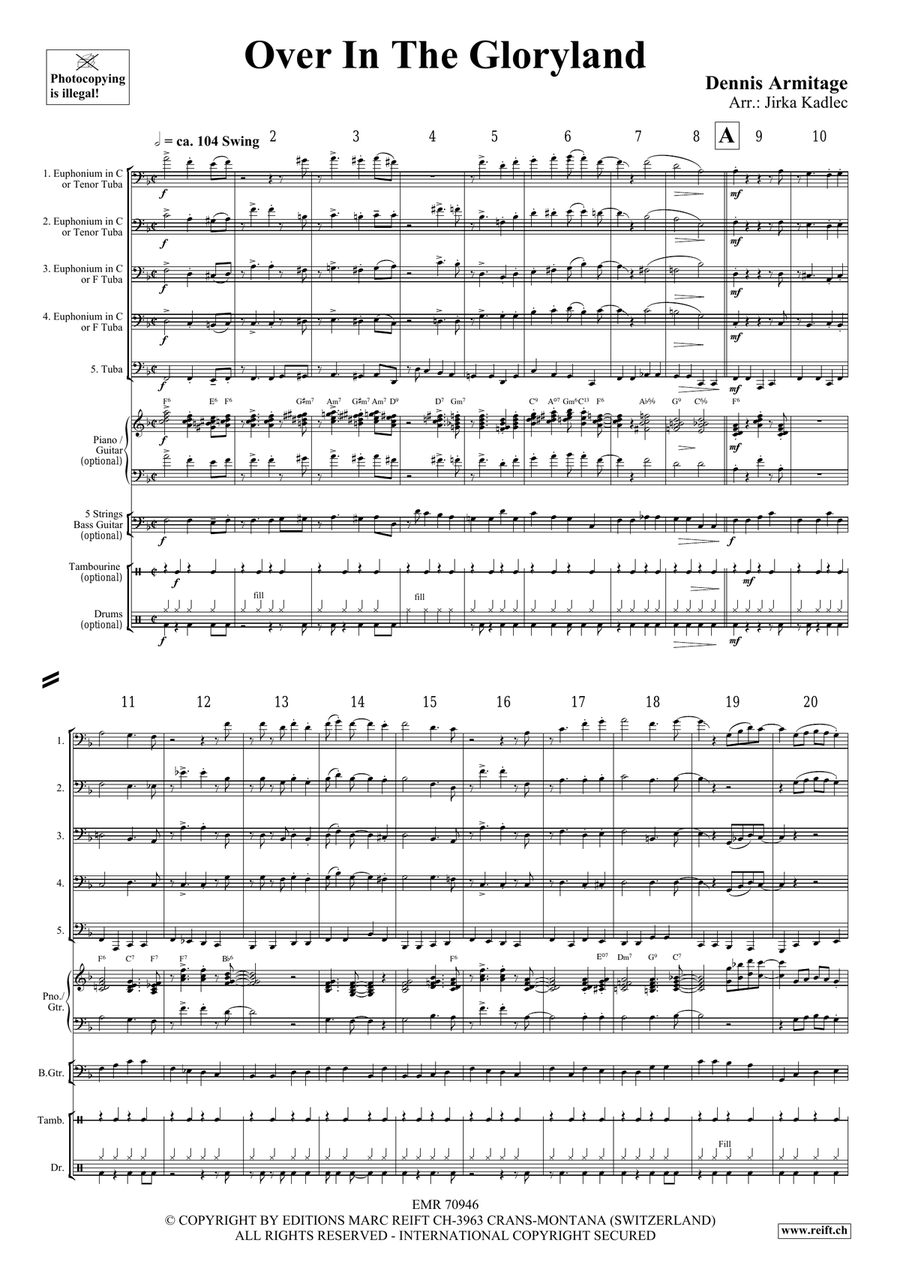 Over In The Gloryland Over In The Gloryland Tuba scores gallery preview page 4