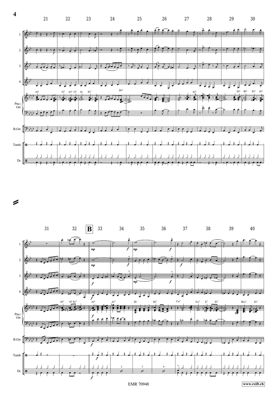 Over In The Gloryland Over In The Gloryland Clarinet Quartet scores gallery preview page 5