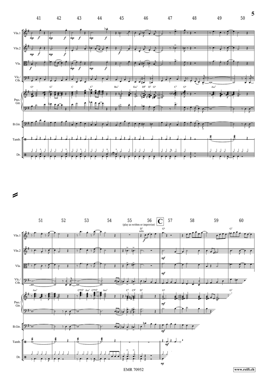 Over In The Gloryland Over In The Gloryland String Quartet scores gallery preview page 6