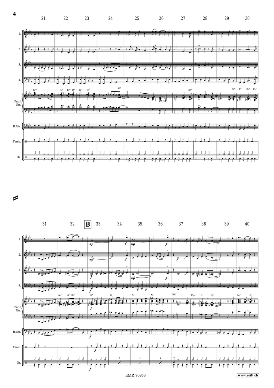 Over In The Gloryland Over In The Gloryland Brass Quartet scores gallery preview page 5