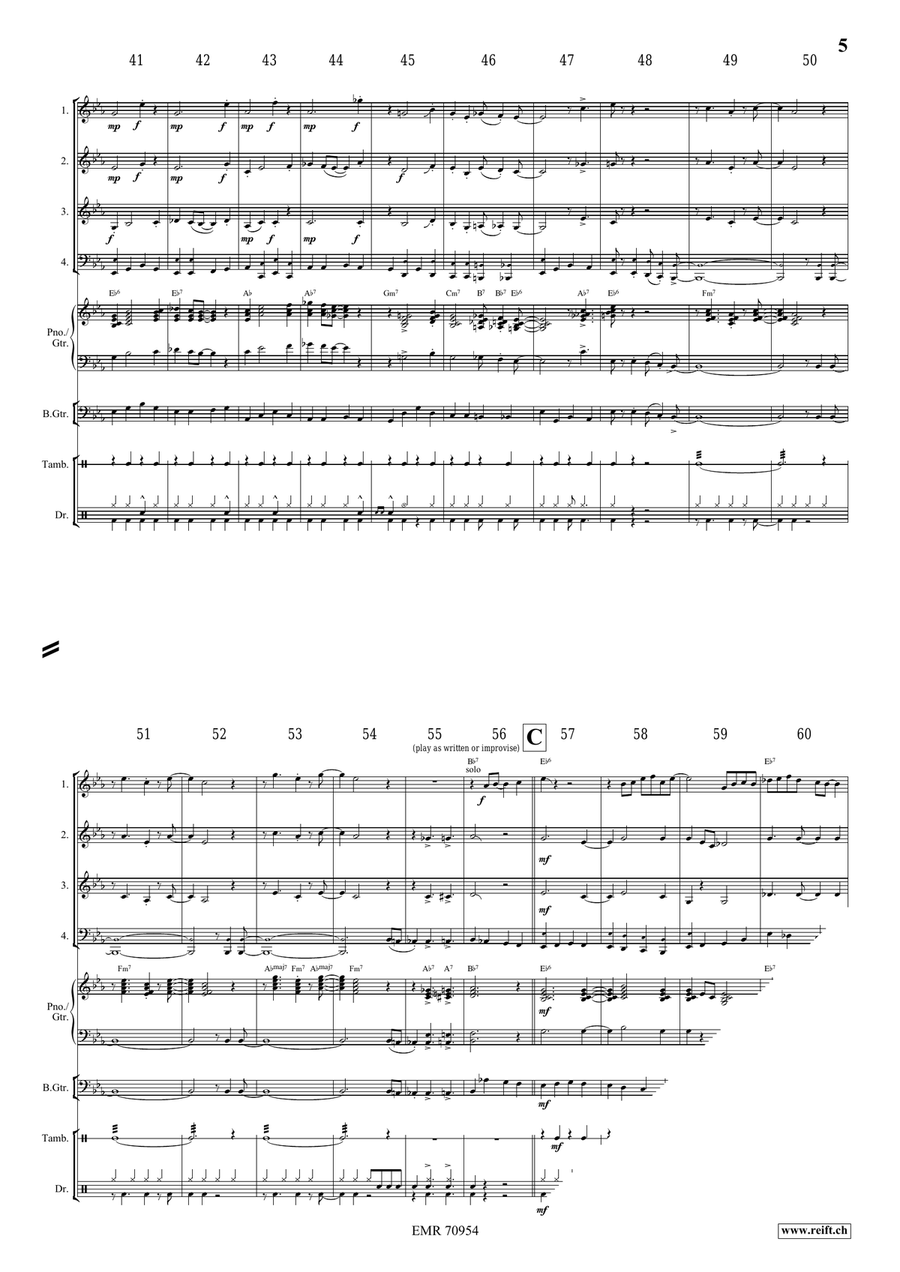 Over In The Gloryland Over In The Gloryland Woodwind Quartet scores gallery preview page 6