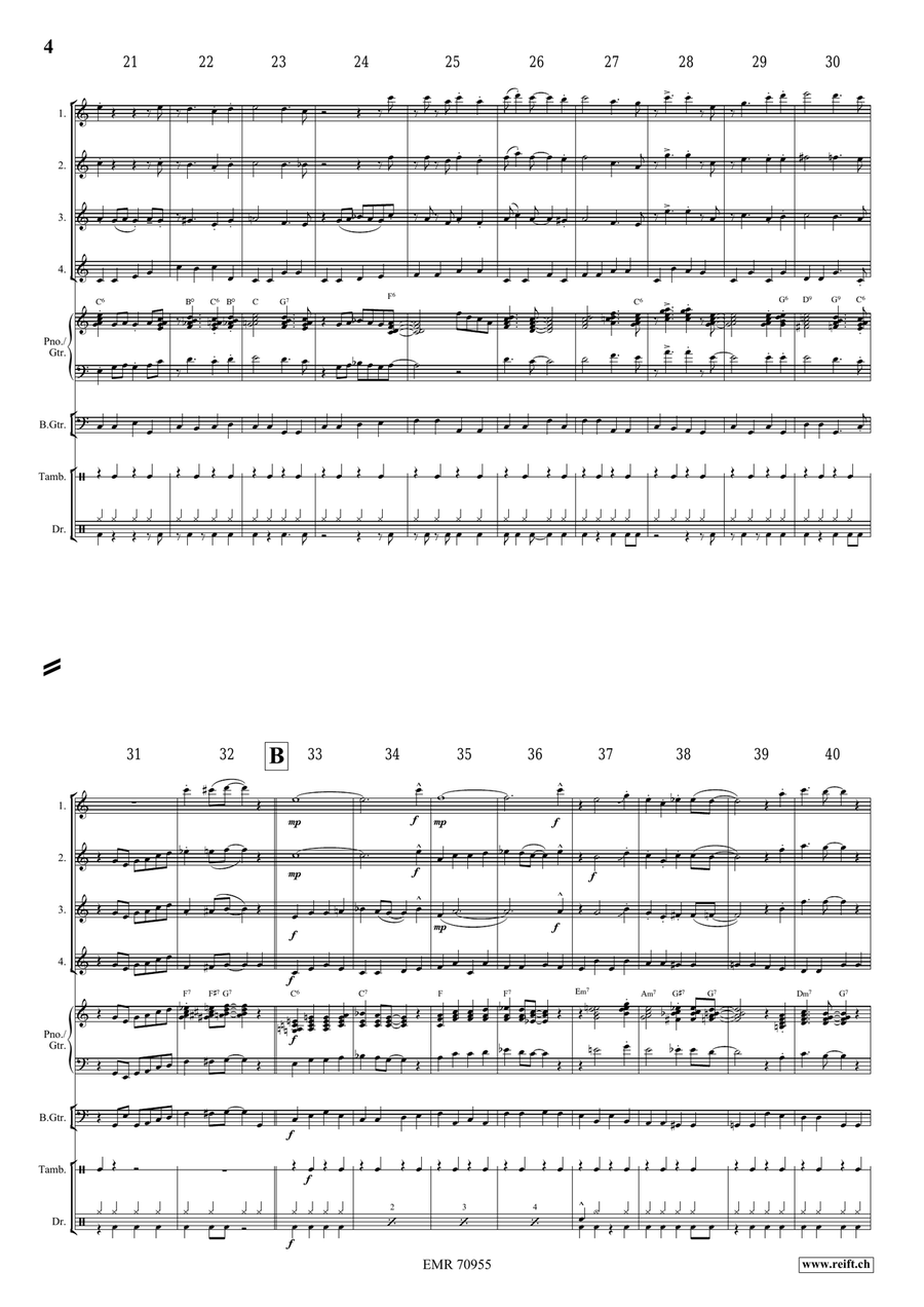 Over In The Gloryland Over In The Gloryland Flute Quartet scores gallery preview page 5