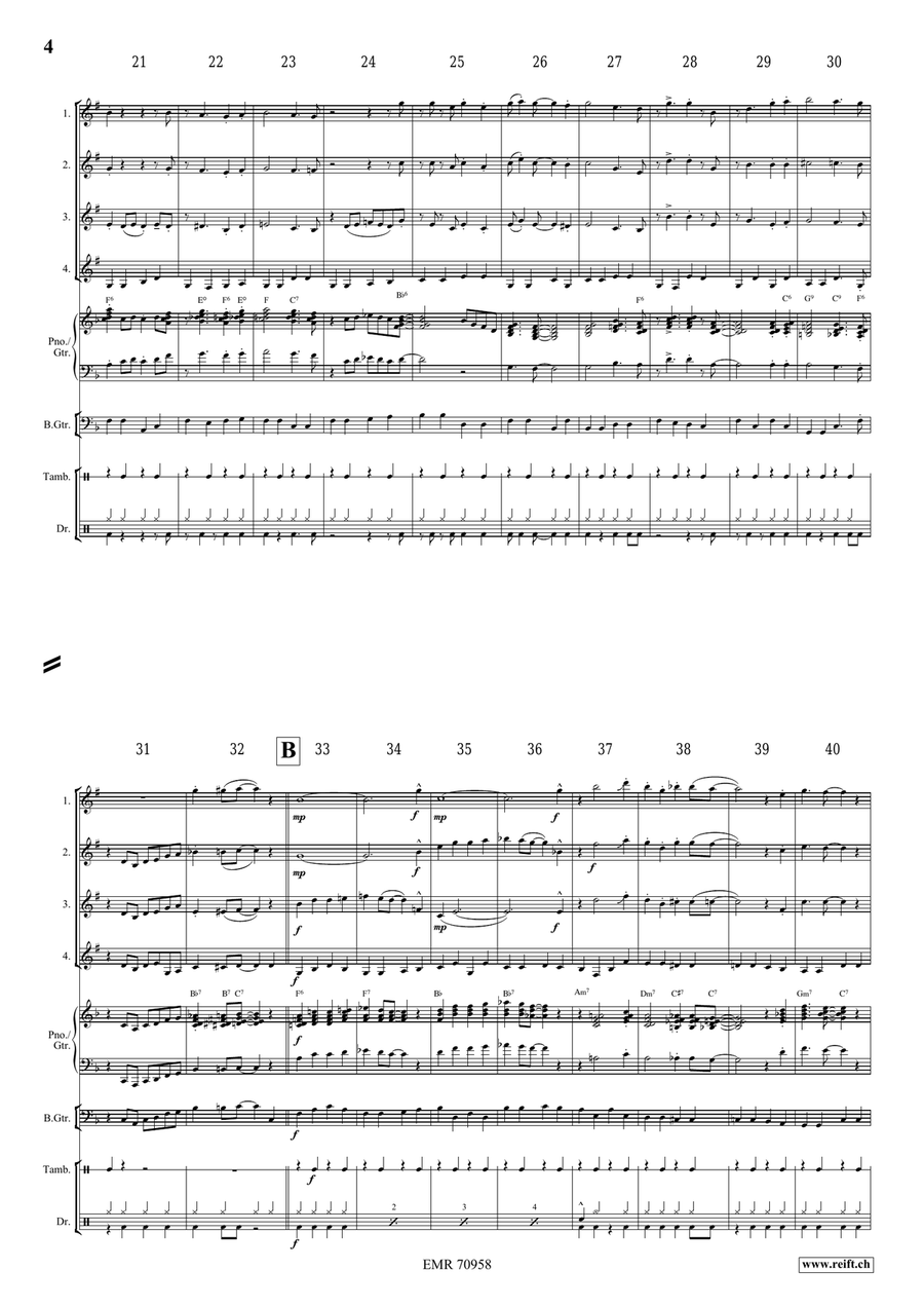 Over In The Gloryland Over In The Gloryland Euphonium Quartet scores gallery preview page 5