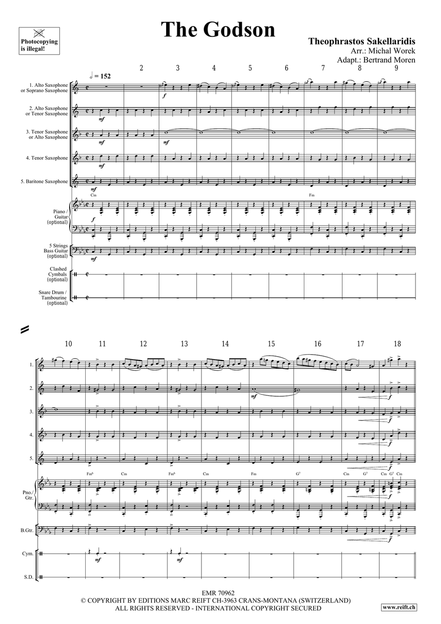 The Godson The Godson Saxophone Quintet scores gallery preview page 3