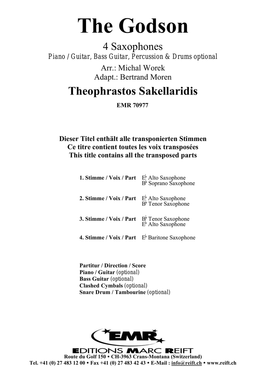 The Godson The Godson Saxophone Quartet scores gallery preview page 2