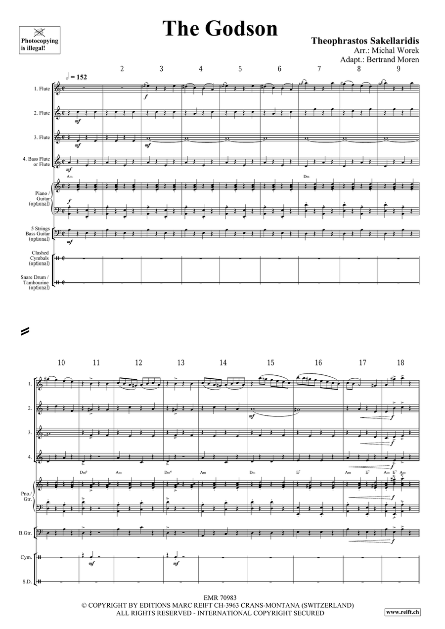 The Godson The Godson Flute Quartet scores gallery preview page 3