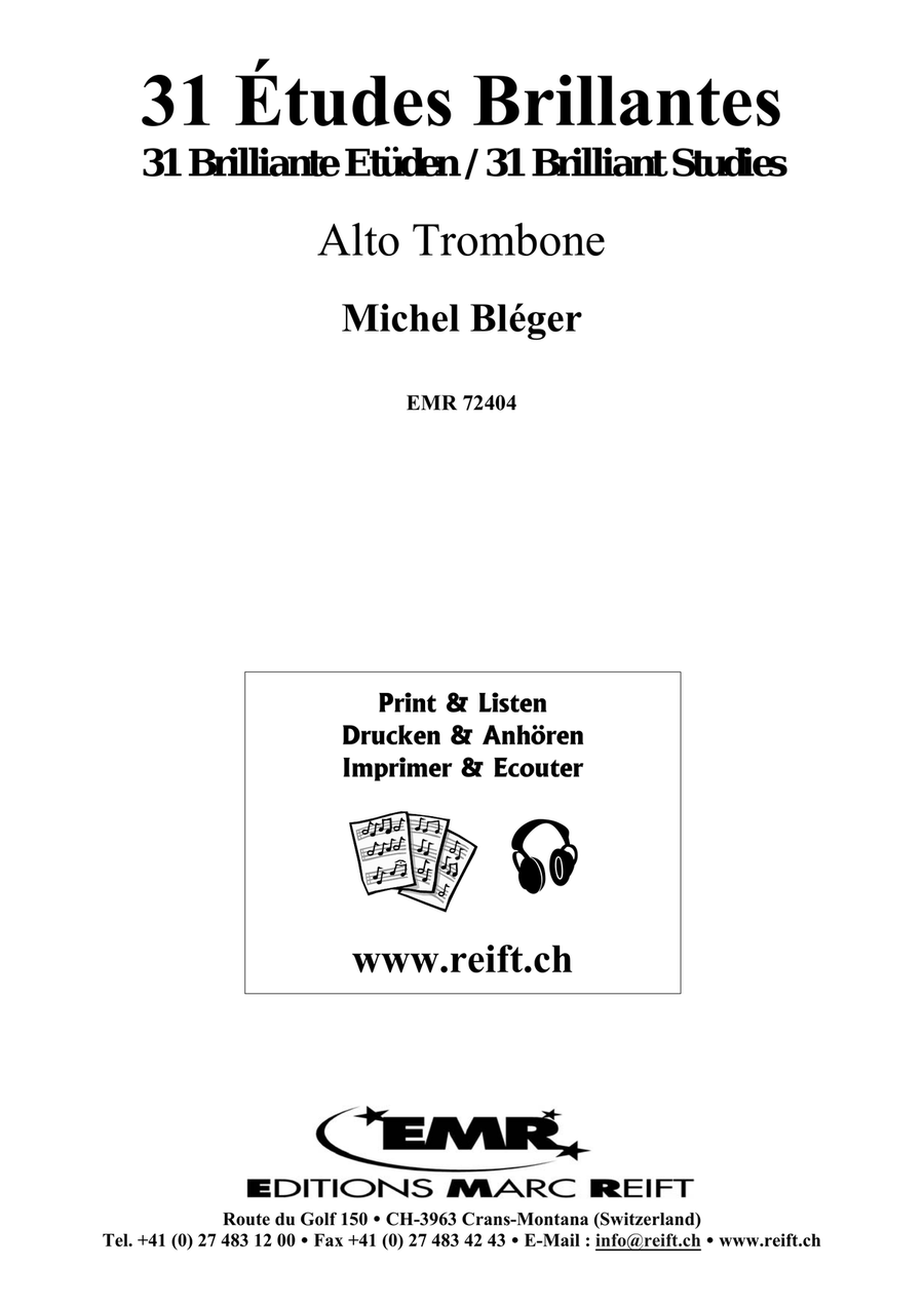 31 Etudes Brillantes 31 Etudes Brillantes Trombone scores gallery preview page 2