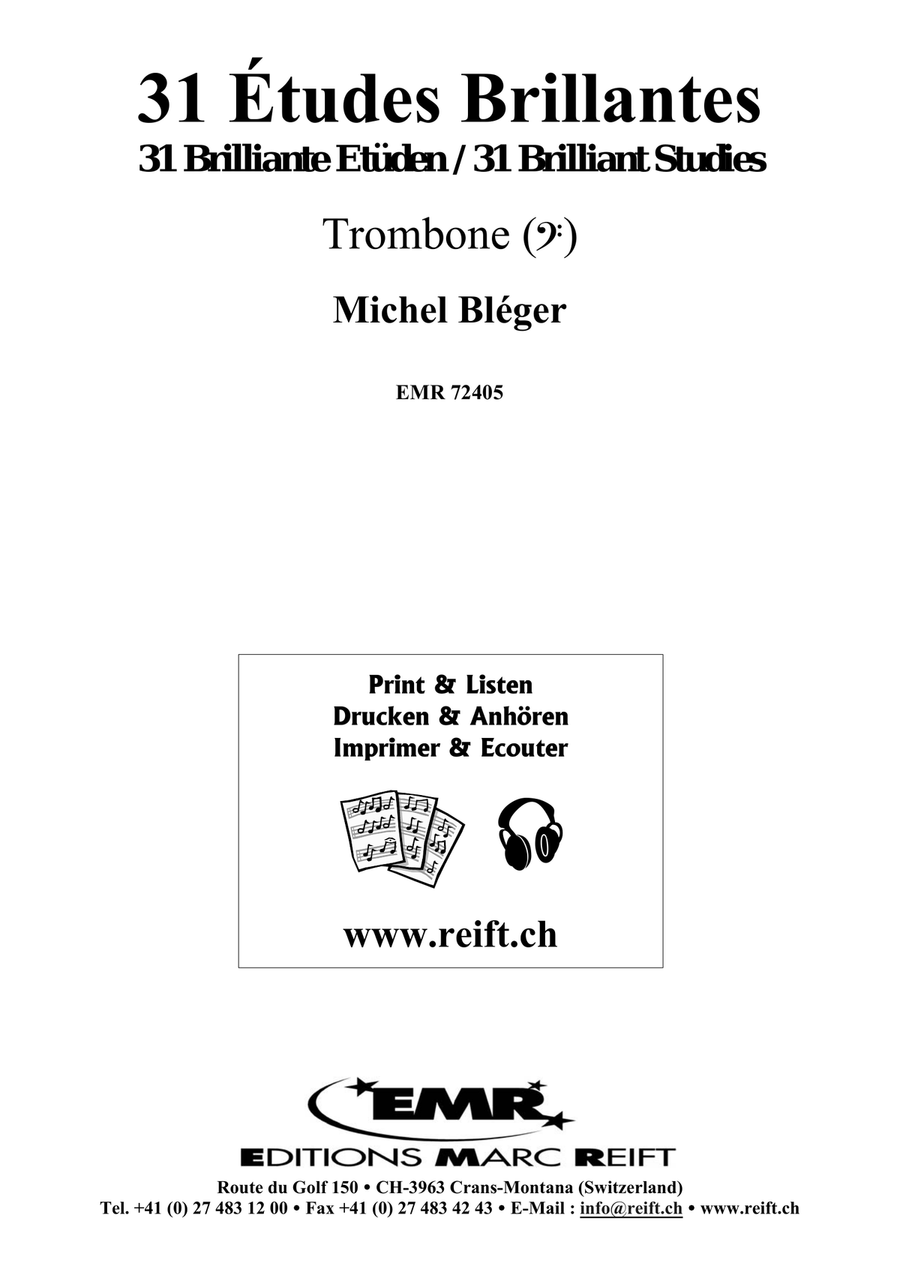 31 Etudes Brillantes 31 Etudes Brillantes Trombone scores gallery preview page 2