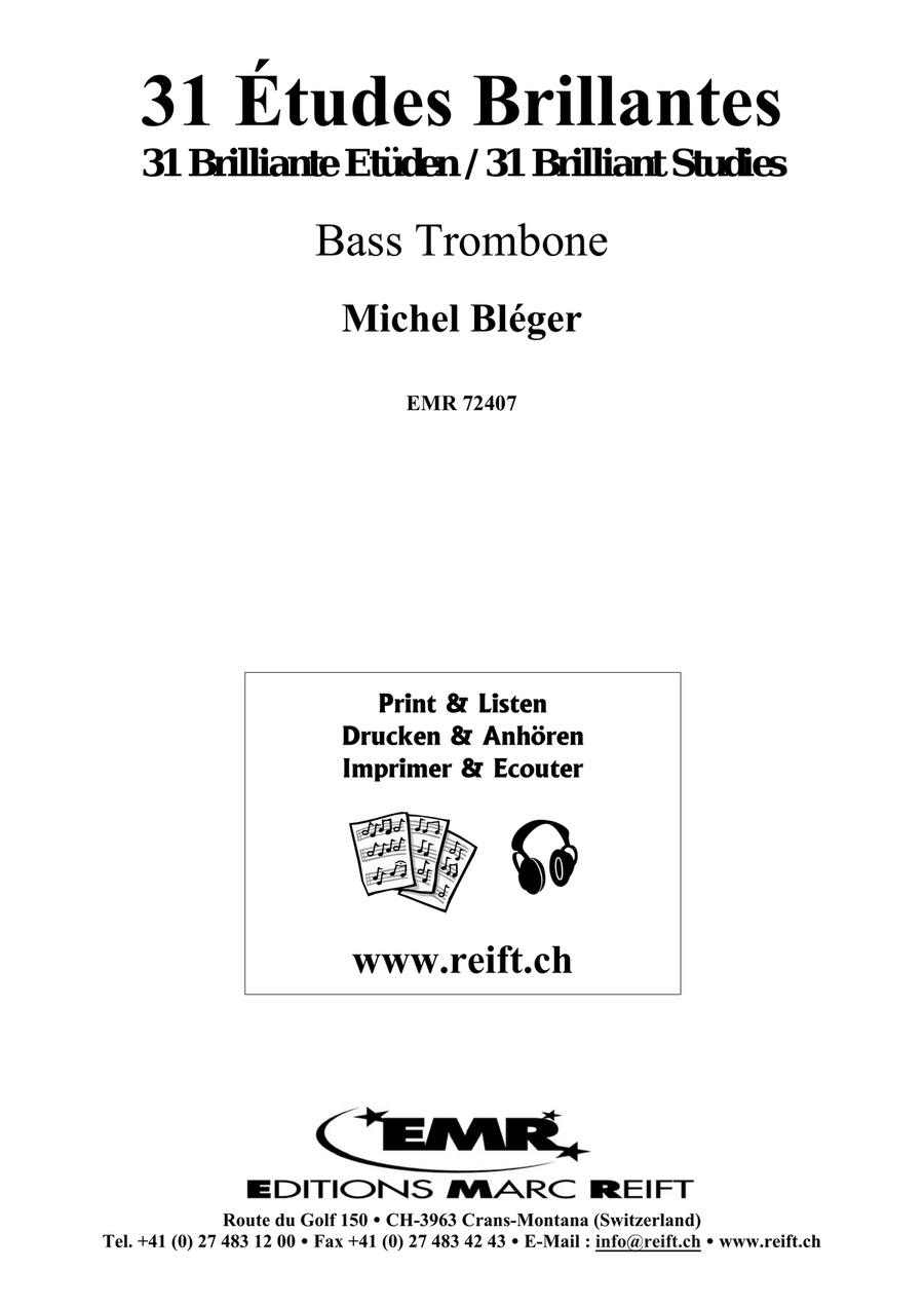 31 Etudes Brillantes 31 Etudes Brillantes Trombone scores gallery preview page 2