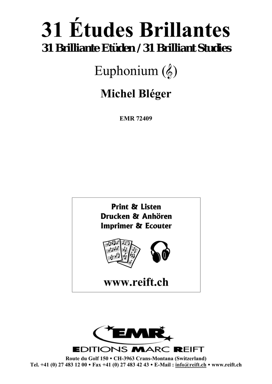 31 Etudes Brillantes 31 Etudes Brillantes Euphonium scores gallery preview page 2